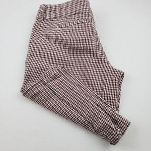 Abercrombie & Fitch Womens Bermuda Shorts Cuffed Size 8 Brown Pink Inseam 10"